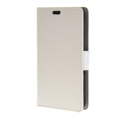 

MOONCASE Smooth PU Leather Flip Wallet Card Slot Bracket Back Case Cover for Sony Xperia E4G White