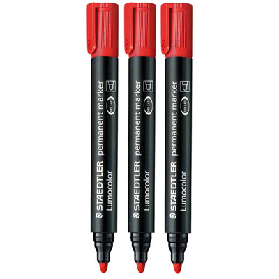 

Staedtler (Staedtler) 352-2 маркирует ручку с маслом для пера, не выгорает с одной головкой (красный) 3 загружаемых