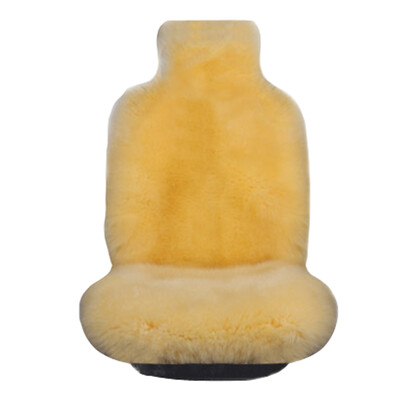 

BOLISH car seat cushion winter car with high&low woolen cushions plush cushion single piece bean sand color