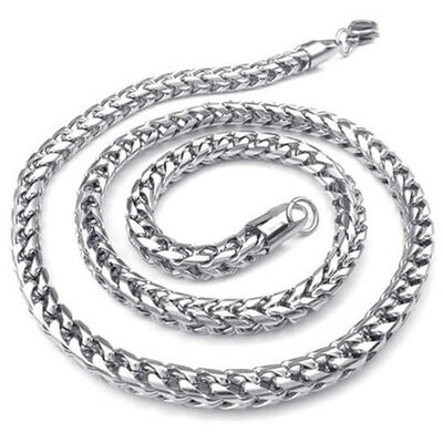 

Hpolw Wholesale Fine Jewelry Fashion Trendy Biker Mens 316L Stainless Steel geometric Round designs spiral Black Silver Necklace Link Chain