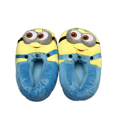 

NicerDicer Minion despicable me 2 cotton Slippers Funny cartoon kawaii warm slippers in home winter indoor shoes 86666
