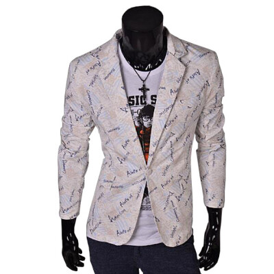 

Zogaa New Men's Suit Printing Fashion