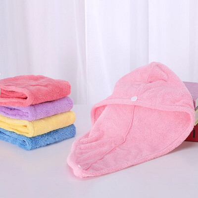 

Coral Cashmere Dry Hair Cap Fast Water Absorption Hat Shower Cap