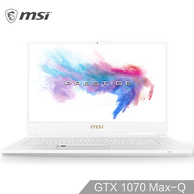 

MSI new generation P65 156 inch narrow border laptop i7-8750H 8G2 512G SSD GTX1070 MaxQ 8G 144Hz fingerprint unlock white