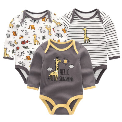 

2018 Newest Babywear Baby Girl Clothes 0-12M Bodysuit For Babies Jumpsuit Summer Autumn Baby Boy Clothes Long Sleeve Newborn