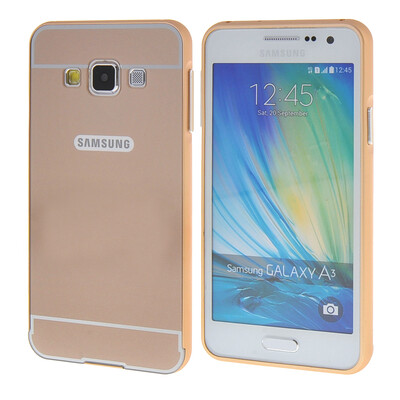 

MOONCASE Samsung Galsxy А3 Случай 2 В 1 жесткий бампер вставить обложка чехол для Samsung Galsxy A3 золото