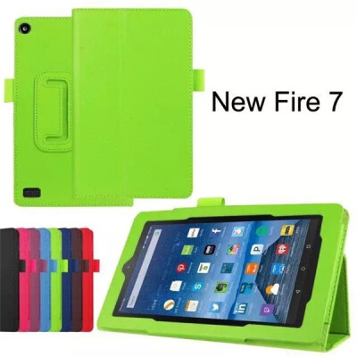 

MITI 2015 Arrival Fashion Leather Folio Stand Cover Case For Amazon Kindle Fire HD 7 Inch Solid 8 Colors Free Shipping Wholesale