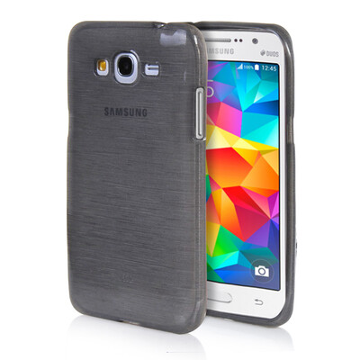 

MOONCASE Soft Flexible Silicone Gel TPU Skin Shell Back ЧЕХОЛ ДЛЯ Samsung Galaxy Grand Prime G530H Grey