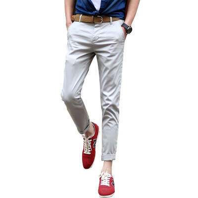 

MSEK) XK3157 men's casual pants men's Korean version of Slim casual pants nine pants pants men's card 33