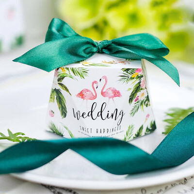 

Tropical Forest Western Wedding Candy Box Carton Candy Box Wedding Wedding Supplies Wedding Candy Bag Diamond 50 Pack Flamingo