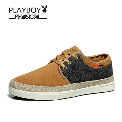 

PLAYBOY brand Autumn,New,England style casual,Joint,Characteristic,Full leather sneaker,Men's shoes