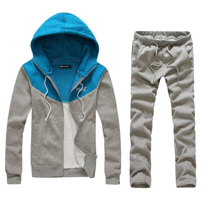 

Zogaa Korean Mens Suit Sports Add Wool Sports Thick Casual