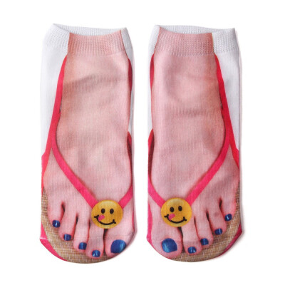 

Funny Socks Hot Sale Smiley Emoji 3D Printed Women Socks Low Cut Ankle Short Spaort Socks