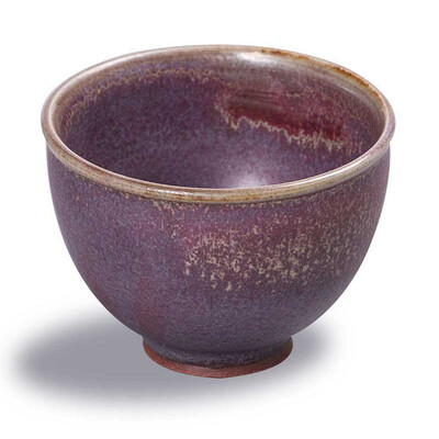 

Jun matte red green chicken heart shape tea cup