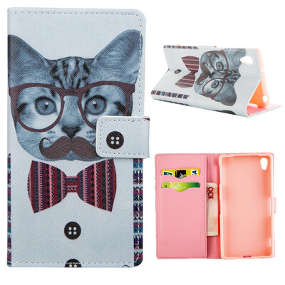 

MOONCASE ЧЕХОЛ ДЛЯ Sony Xperia Z2 Flip PU Leather Fold Wallet Card Slot Kickstand Back [Pattern series] /a10