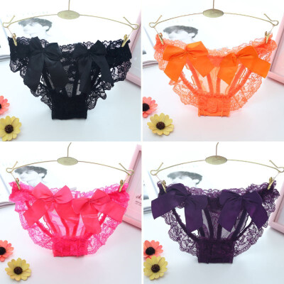 

Women G string Sexy String Lingerie Lace Thong Seamless Briefs Transparent Panties Knickers Black Tangas Bragas