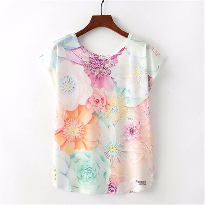 

Summer Novelty Women T Shirt Harajuku Kawaii Cute Style Nice Cat Print T-shirt