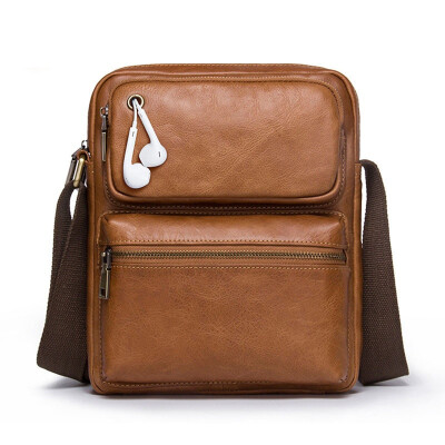 

Leather Mens Single Shoulder Bag Satchel fashion casual mens bag