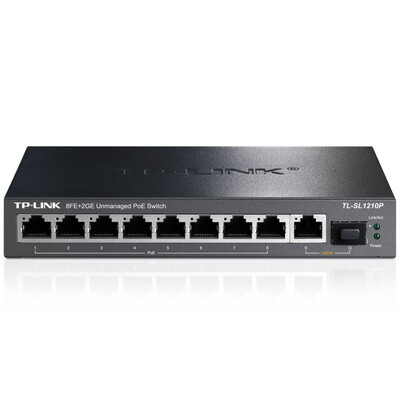 

TP-LINK SL1210P 8-портовый коммутатор 100M POE 1 Гигабитный сетевой порт Gigabit @ 1