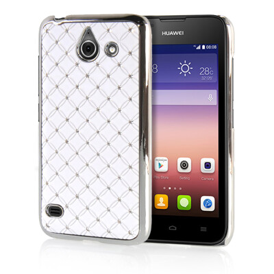 

MOONCASE Hard Chrome Plated Star Bling Back ЧЕХОЛ ДЛЯ Huawei Ascend Y550 White