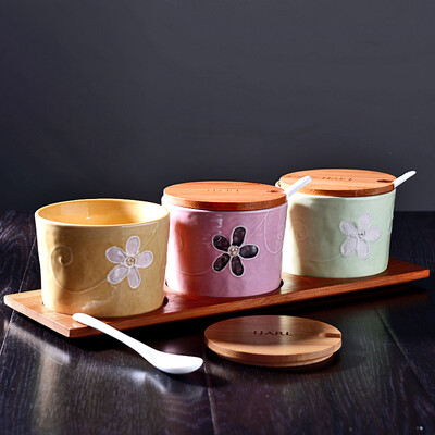 

Yijia IJARL creative ceramic Korean flavor cans set Gera Grove