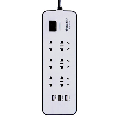 

Jishun JSW Power Strip with/without 3 USB Ports (White)