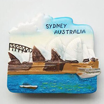 

1Pcs Creative Australia Sydney Souvenir Tourist Travel 3D Resin Decorative Fridge Magnet Stickers Worldwide Gifts Home Decorations