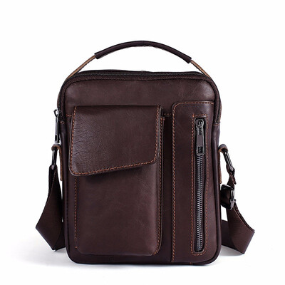 

Messenger bag mens Shoulder bag Genuine Leather small male man cowhide flap mens Crossbody bags for men Handbags