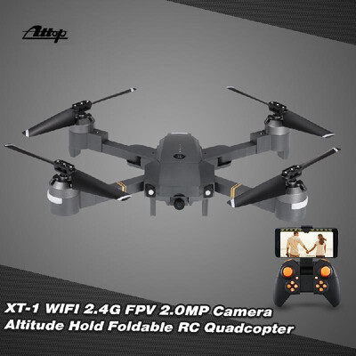

Attop XT-1 VISUO VS809HW WIFI 24G 6-axis Gyro 3D Flip Altitude Hold Foldable RC Quadcopter