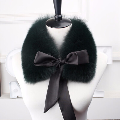 

2018 the new hot selling fox fur collar the natural fox fur collar the real fur collar child the winter fur scarf ribbon