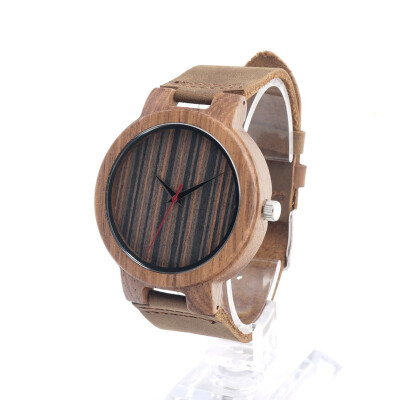 

BOBO BIRD wooden quartz pointer watch C16