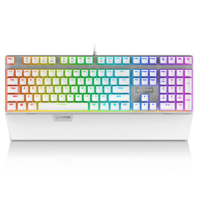 

Rapo V720 RGB Full Color Backlight Game Mechanical Keyboard Game Keyboard Backlit Keyboard Computer Keyboard Laptop Keyboard White Tea Shaft