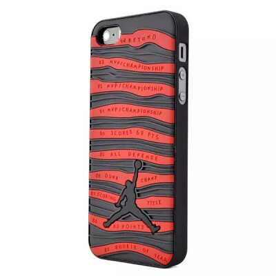 

MITI 3D Fashion Jordan Case For iPhone 5 5s Capa Sport Basketball Air Michael Jordan Stripe Design Hard Plastic Cover Phone Case