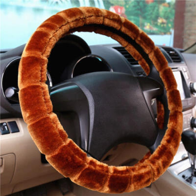 

DIY Car Auto Winter Warm Soft Plush Furry Fuzzy Steering Wheel Cover Protector