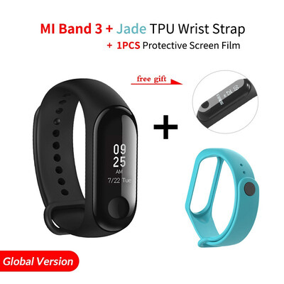 

Original Xiaomi Mi Band 3 Smart miband3 Bracelet Heart Rate Fitness Watch 078 inch OLED Display 20 Days Standby band2 Upgrade