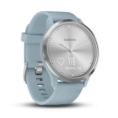 

Garmin vimovove HR streamer silver optical heart rate activity intelligent notification sports health pointer hidden touch screen smart watch sports version standard number