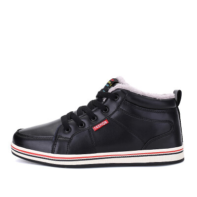 

Plus Size 48 Mens Comfortable Outdoor High Top Cotton Shoes Winter Casual Sneakers Plush Warm Shoes With Fur Ankle Snow Boots