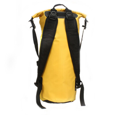 

Yellow 30L Waterproof Cylinder Dry Backpack Daypack Bag For Canoeing Water Sport