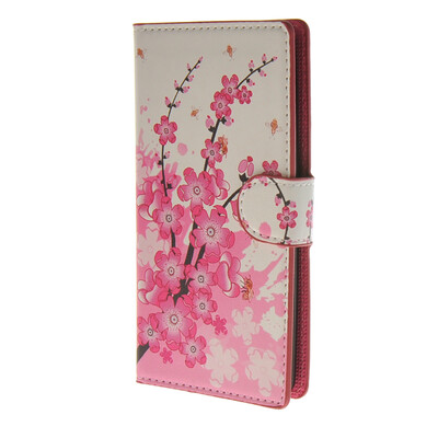 

MOONCASE Plum flower style Leather Wallet Flip Card Slot Stand Pouch чехол для LG G4 MINI A06