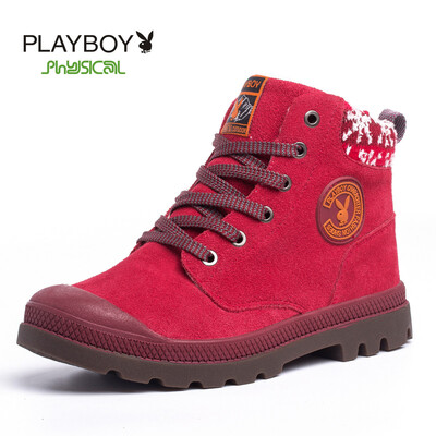 

PLAYBOY barnd 2014 New winter high-topWith velvetLeisure cottonWomens shoes
