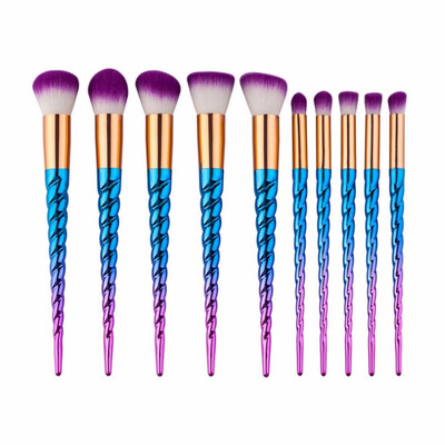 

10pcs Unicorn Makeup Brush Set Foundation Blending Powder Eye shadow Make Up Brushes Cosmetic Beauty Make Up Tools