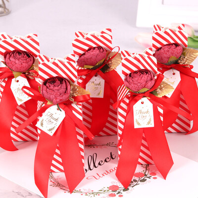 

Extreme Space JDKJ Wedding Western-style Candy Box Carton Candy Box Wedding Wedding Supplies Wedding Candy Bag Vase Stripe 20