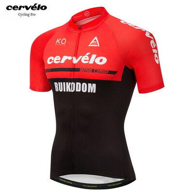 

Cycling clothing 2018 pro team Cervelo summer short sleeve cycling jersey MTB bike jersey shirt top wear