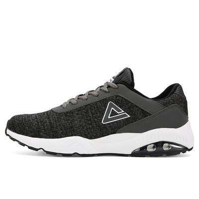 

PEAK mens shoes autumn&winter new retro casual shoes lightweight non-slip wear-resistant cushion sports shoes DE830491 black magnetic lime 42 yards