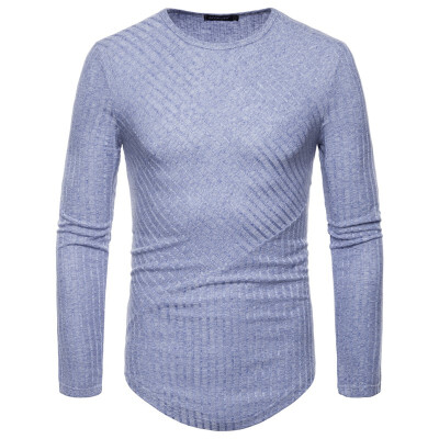 

AOWOFS large size mens long-sleeved knit shirt YT009