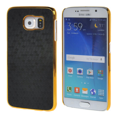 

MOONCASE Galsxy S6 Case Gold Chrome Scale films Style Hard Back Case Cover for Samsung Galsxy S6 Black