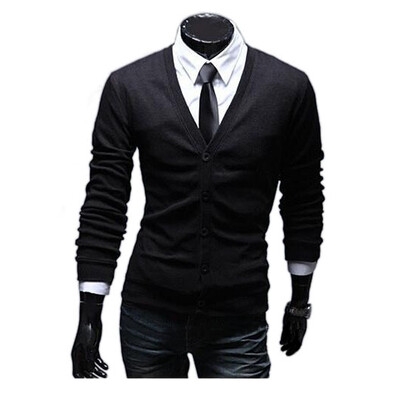 

Zogaa New Men's Knitwear V-neck Fashion Casual
