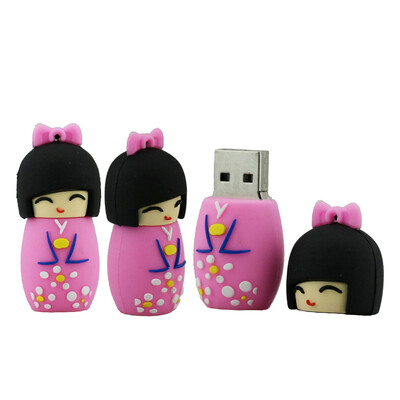 

4GB 8GB 16GB 32GB 64GB 128GB Japanese Girl Model U Disk USB Flash Memory Stick Pen Drive U Disk USB Stick Flash Disk Thumb Drive