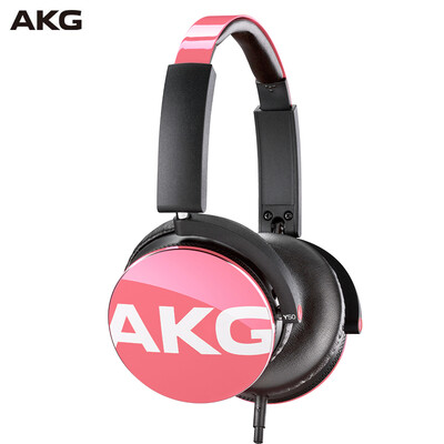 

Love Technology AKG Y50 Portable Headphones Subwoofer Line Control Headset Stereo Headphones HIFI Music Headphones Mobile Universal Cherry Powder