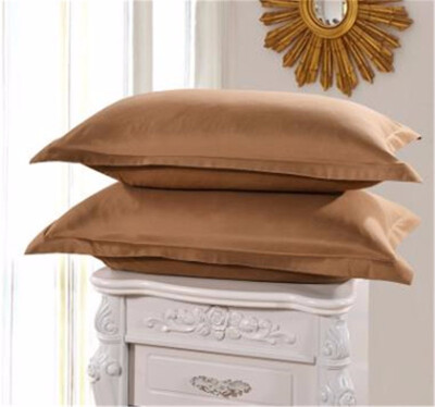 

High Quality 2 Pieces Gray Solid Color Pillow Case 100 Cotton Bed Pillowcase 48cmx74cm Pillow Cover Super Soft Pillow Sham